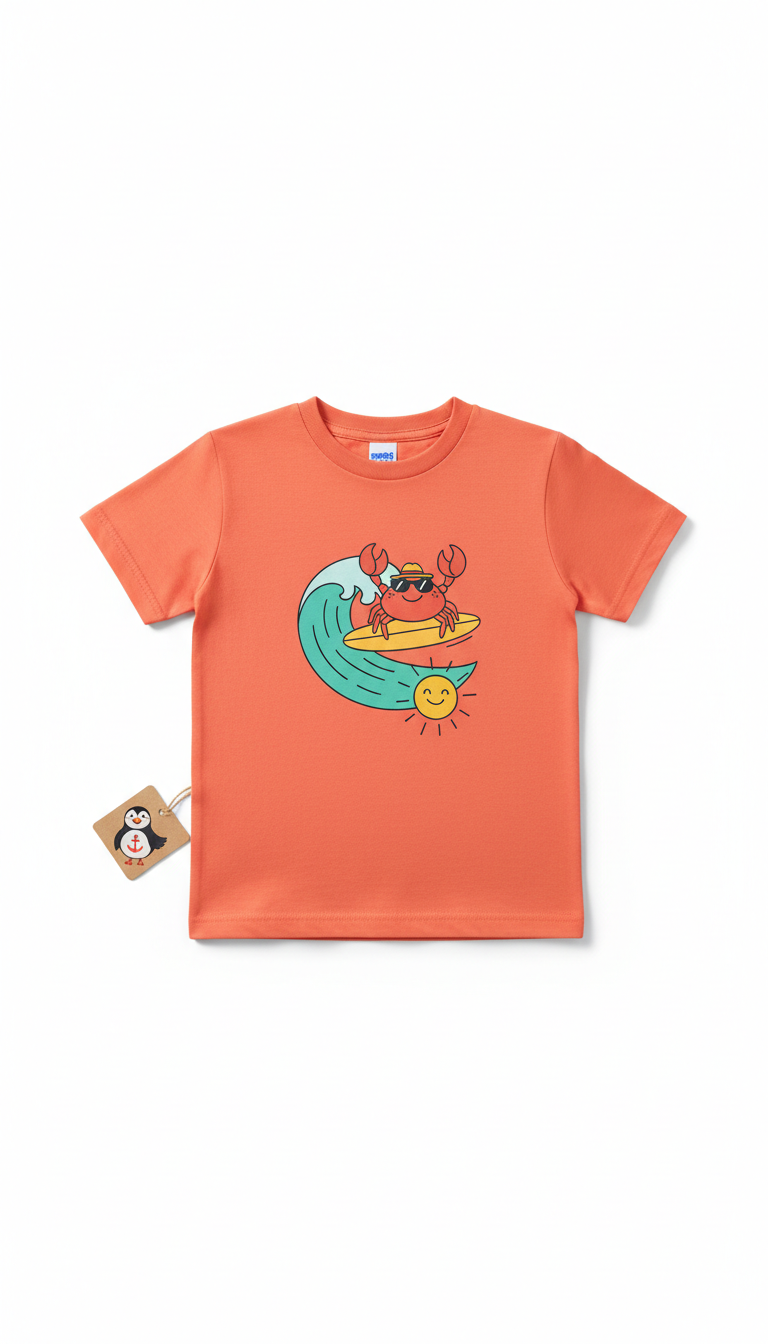 Coral Punch Tee With Coastal Humor