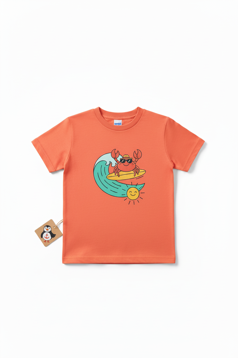 Coral Punch Tee With Coastal Humor