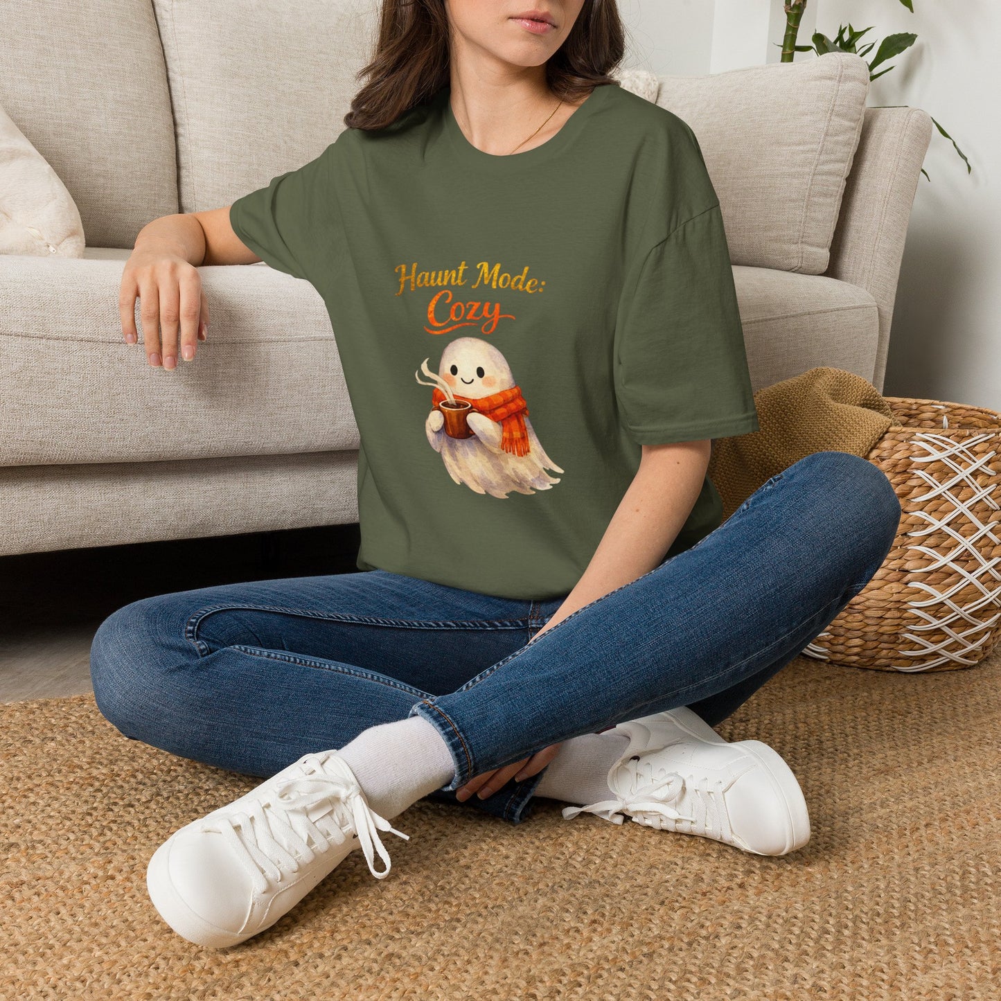 Cozy Ghost 'Haunt Mode: Cozy' T-Shirt