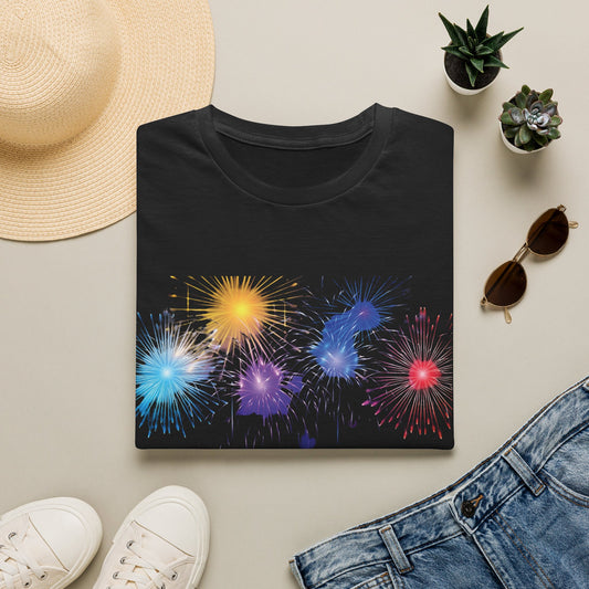 T-Shirt — Colorful Paint Splash Graphic Tee ("Unapologetically Colorful") Gildan 64000